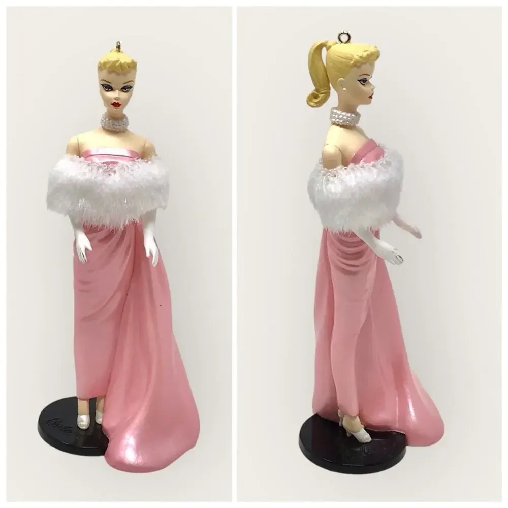 Barbie 2 Set Christmas Ornaments Teen Fashion Model & Enchanted Evening